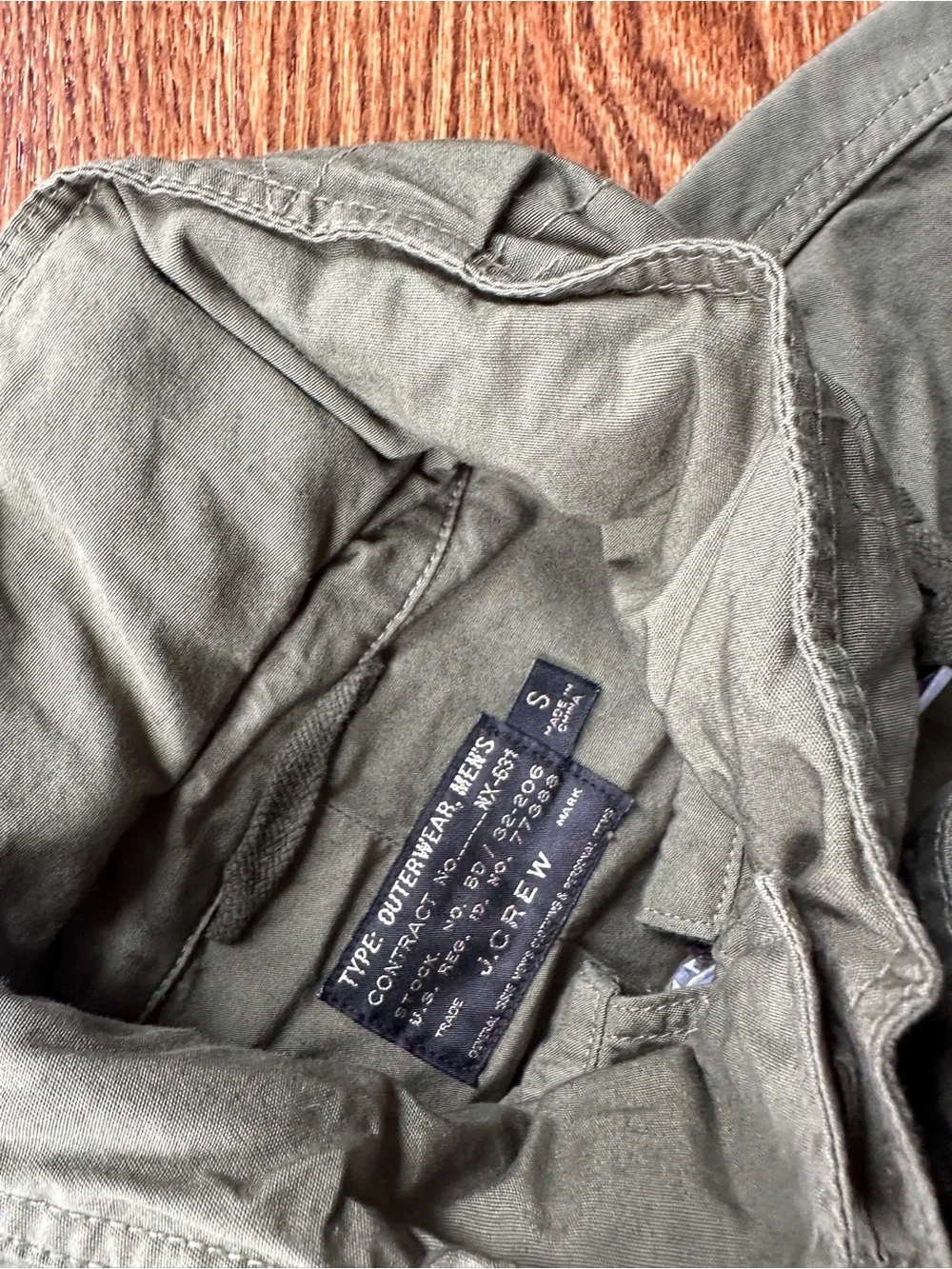 J. Crew Olive Green Mechanic Military Field Jacket Small